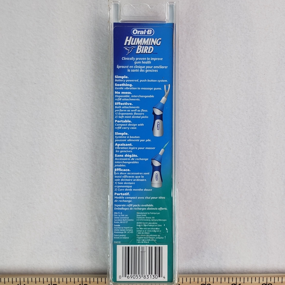 Brand New Oral-B Hummingbird Power Gum Stimulator 3 Flosser Head Starter Pack - Picture 3 of 10